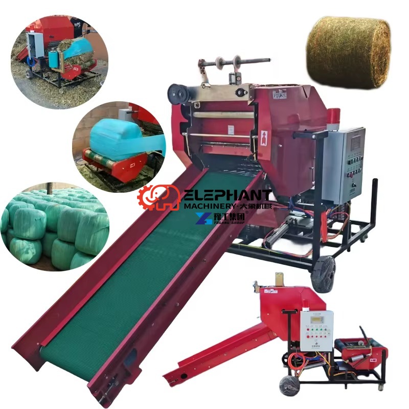Silage Baler Machine - Automatic Corn Silage Bagging Baler Cutting