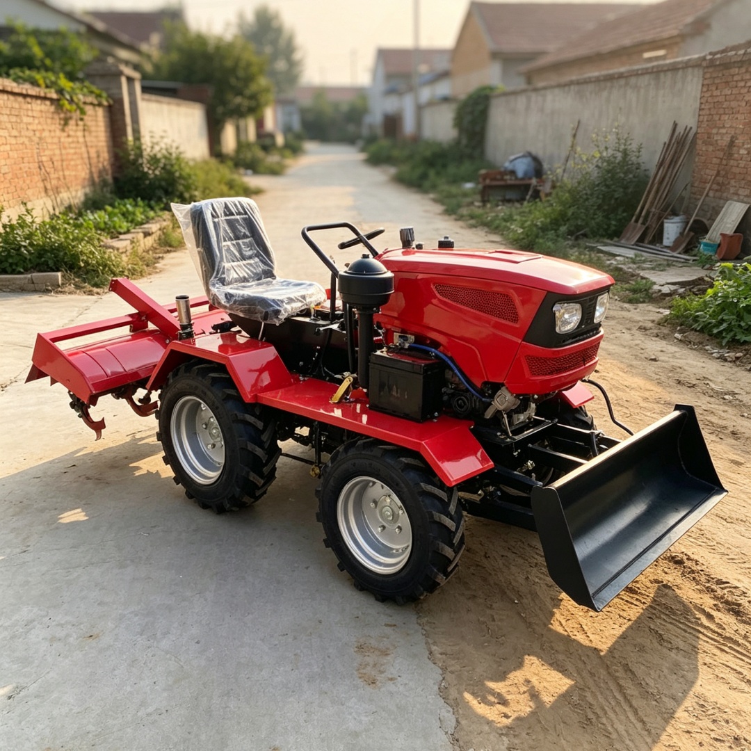 Customized 4‑Wheel 4WD Tiller‑ - Agriculture Farming Types recension och pris