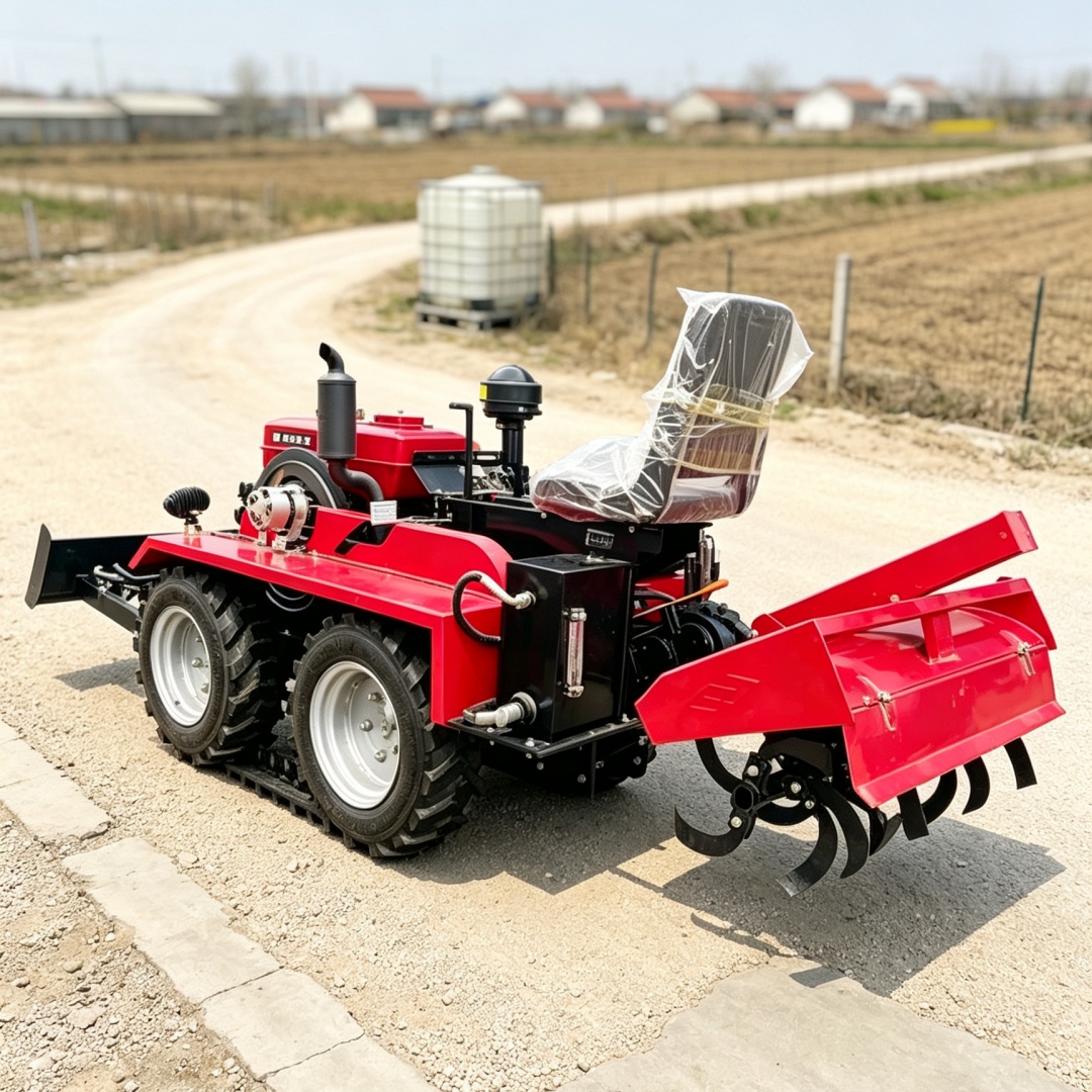 Customized 4‑Wheel 4WD Tiller‑ - Agriculture Farming Types recension och pris