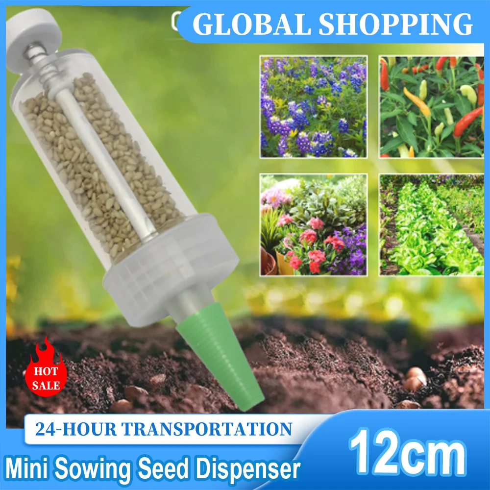Mini Sowing Seed Dispenser Man - Manual Seeder Hand recension och pris