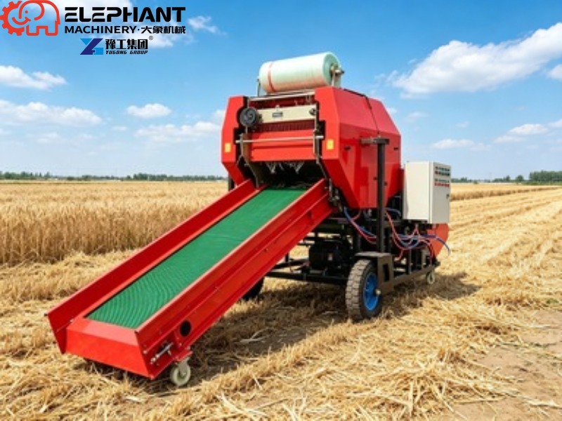 Mini Round Hay Baler Small Rol - Silage Baler Machine recension och pris