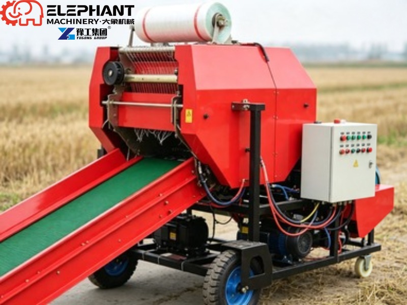Mini Round Hay Baler Small Rol - Silage Baler Machine recension och pris