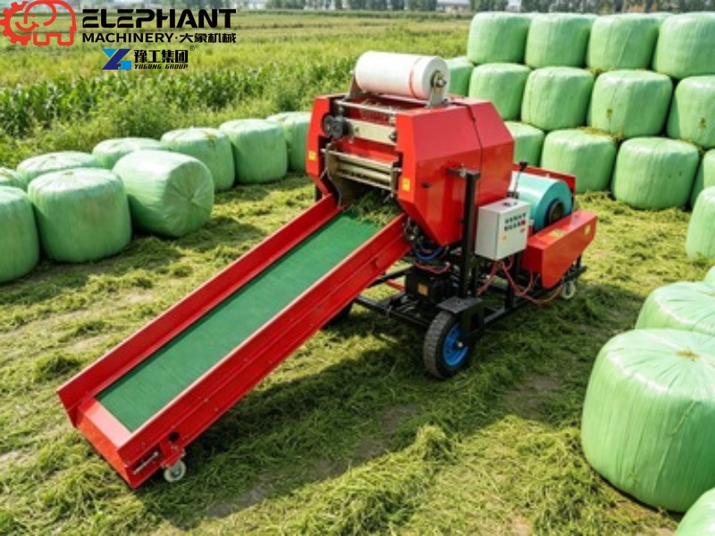 Mini Round Hay Baler Small Rol - Silage Baler Machine recension och pris